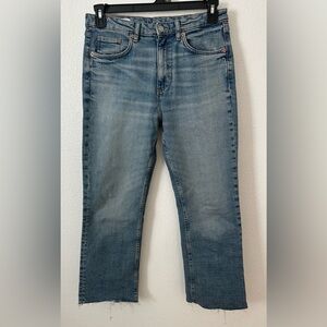ZARA Size 10 High Waisted Straight Leg Jeans